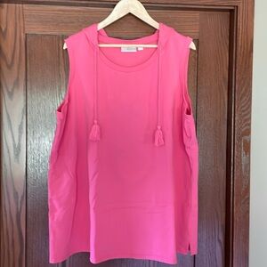 Belle by Kim Gravel sleeveless hooded tank top 2x